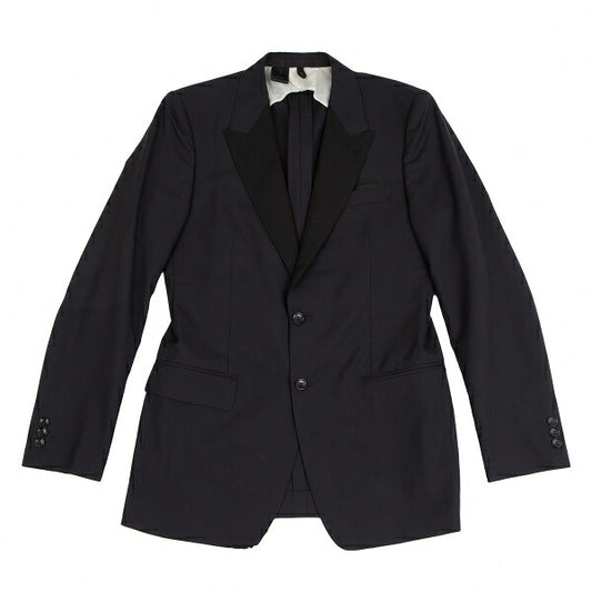 N.HOOLYWOOD Wool Tuxedo Jacket Dark Navy Size 40