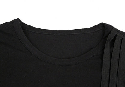 B Yohji Yamamoto Intrecciato Paneled Top Black Size 2