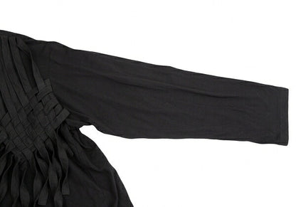 B Yohji Yamamoto Intrecciato Paneled Top Black Size 2