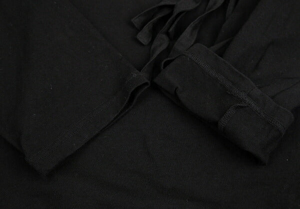B Yohji Yamamoto Intrecciato Paneled Top Black Size 2