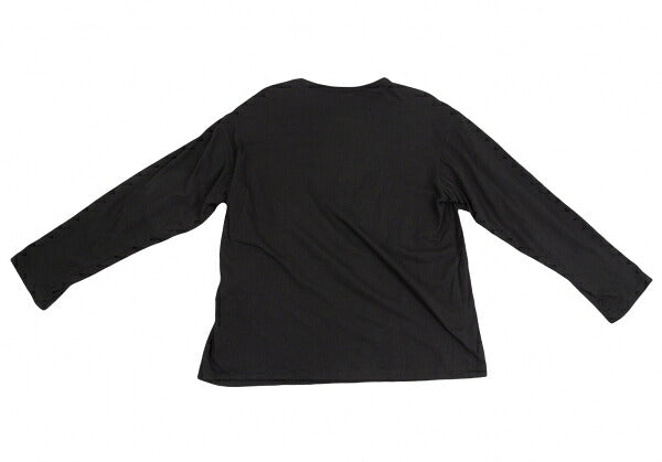 B Yohji Yamamoto Intrecciato Paneled Top Black Size 2