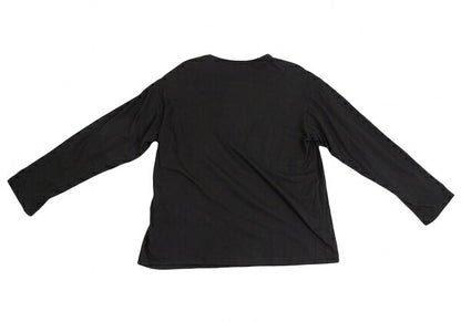 B Yohji Yamamoto Intrecciato Paneled Top Black Size 2