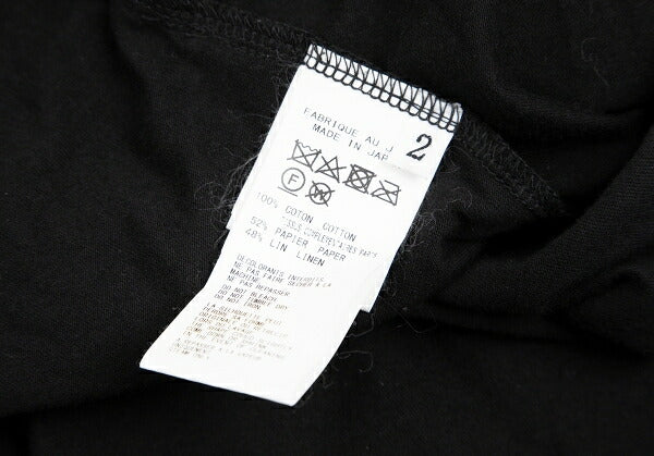 B Yohji Yamamoto Intrecciato Paneled Top Black Size 2