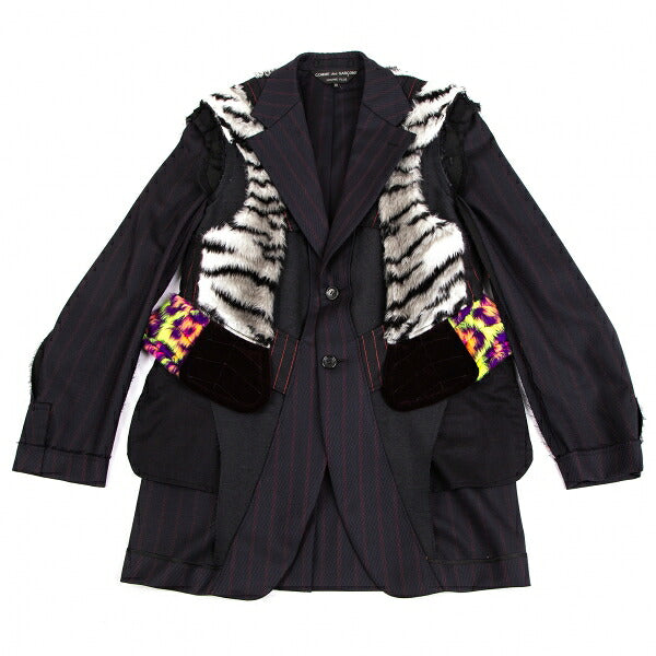 COMME des GARCONS HOMME PLUS 18SS Faux Jacket Blue Size XS