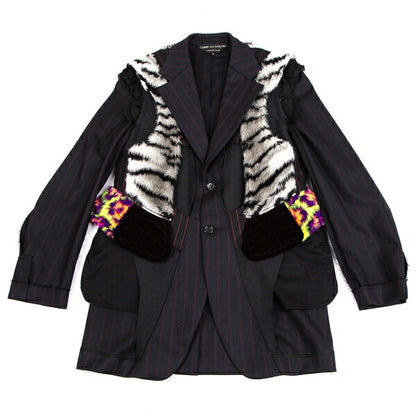 COMME des GARCONS HOMME PLUS 18SS Faux Jacket Blue Size XS