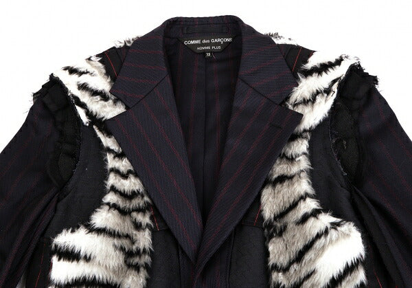 COMME des GARCONS HOMME PLUS 18SS Faux Jacket Blue Size XS