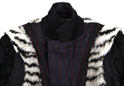 COMME des GARCONS HOMME PLUS 18SS Faux Jacket Blue Size XS