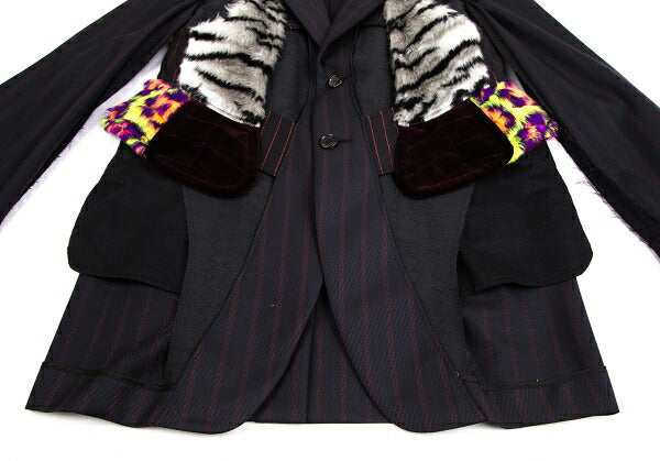 COMME des GARCONS HOMME PLUS 18SS Faux Jacket Blue Size XS
