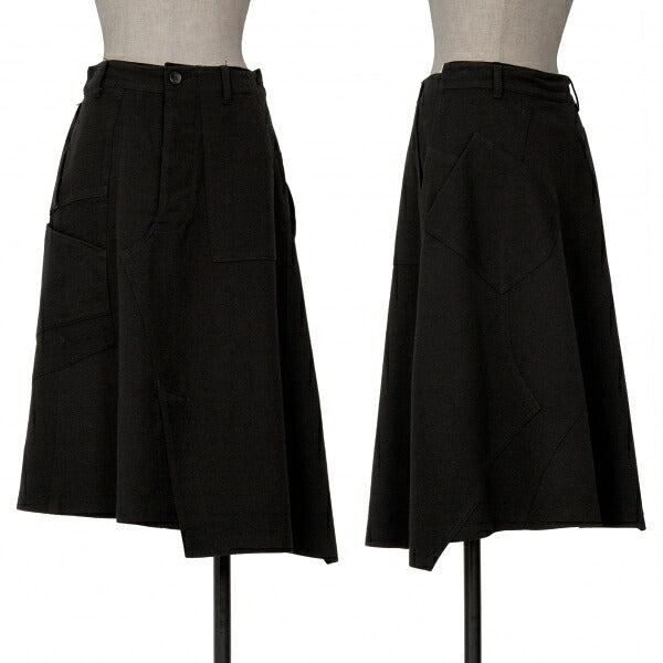 tricot COMME des GARCONS Wool Panel Skirt Black Size S