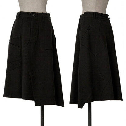 tricot COMME des GARCONS Wool Panel Skirt Black Size S