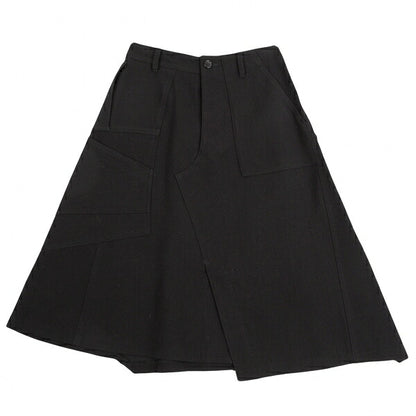 tricot COMME des GARCONS Wool Panel Skirt Black Size S
