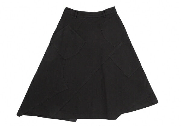 tricot COMME des GARCONS Wool Panel Skirt Black Size S