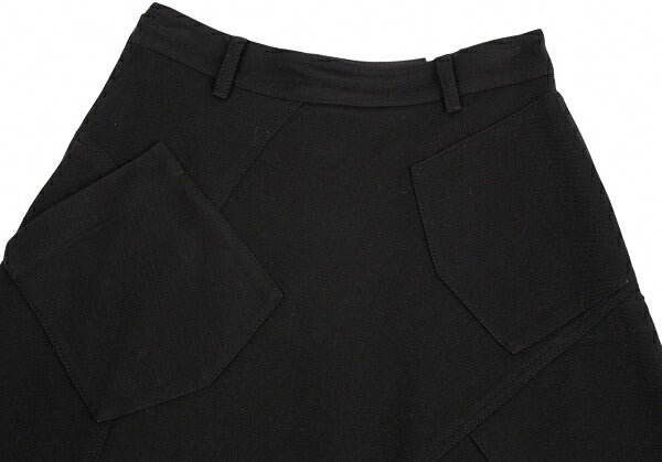 tricot COMME des GARCONS Wool Panel Skirt Black Size S
