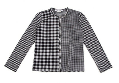 COMME des GARCONS Houndstooth Check Cardigan Gray Size S