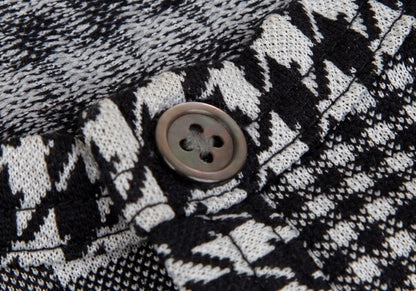 COMME des GARCONS Houndstooth Check Cardigan Gray Size S
