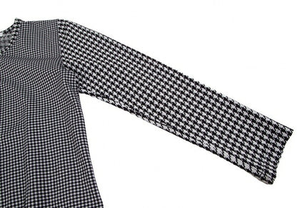 COMME des GARCONS Houndstooth Check Cardigan Gray Size S