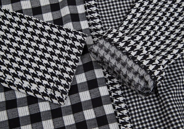 COMME des GARCONS Houndstooth Check Cardigan Gray Size S