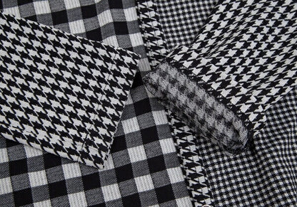 COMME des GARCONS Houndstooth Check Cardigan Gray Size S