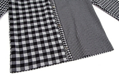 COMME des GARCONS Houndstooth Check Cardigan Gray Size S