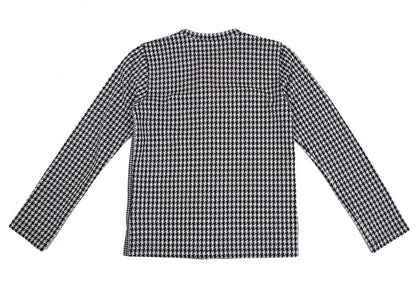 COMME des GARCONS Houndstooth Check Cardigan Gray Size S