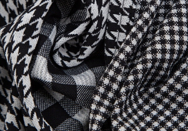 COMME des GARCONS Houndstooth Check Cardigan Gray Size S