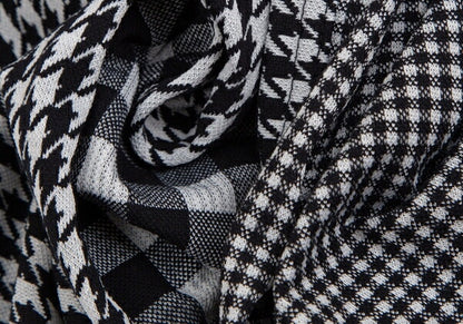 COMME des GARCONS Houndstooth Check Cardigan Gray Size S