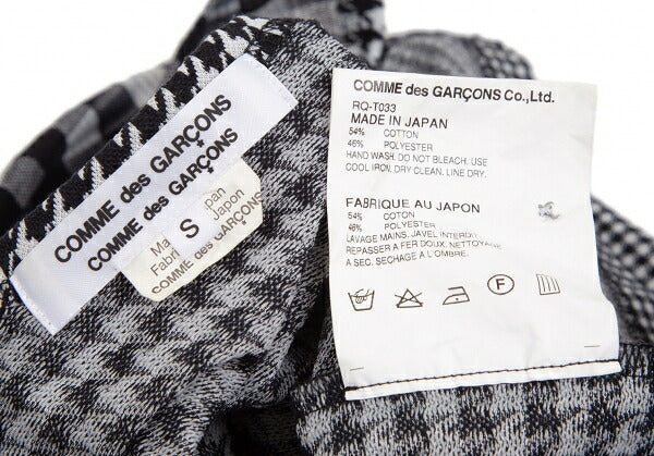 COMME des GARCONS Houndstooth Check Cardigan Gray Size S