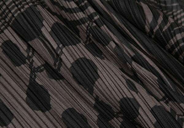 PLEATS PLEASE Multi-Pattern Print Jacket Brown Size 4