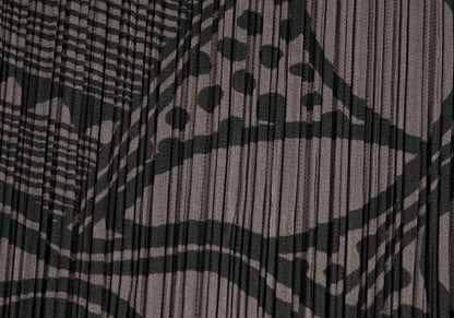 PLEATS PLEASE Multi-Pattern Print T-Shirt Brown Size 3