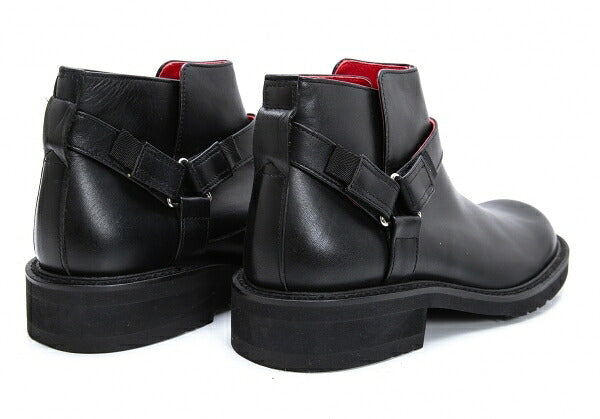 Jean Paul GAULTIER Leather Ring Belt Boots Black Size 25cm