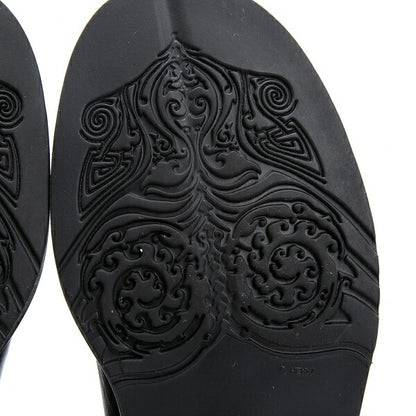 Jean Paul GAULTIER Leather Ring Belt Boots Black Size 25cm