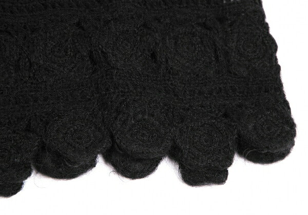ISSEY MIYAKE I.S. Wool Flower Knit Sweater Black Size M