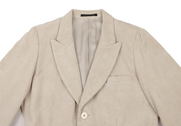 Yohji Yamamoto POUR HOMME Corduroy 3B Jacket Beige Size M