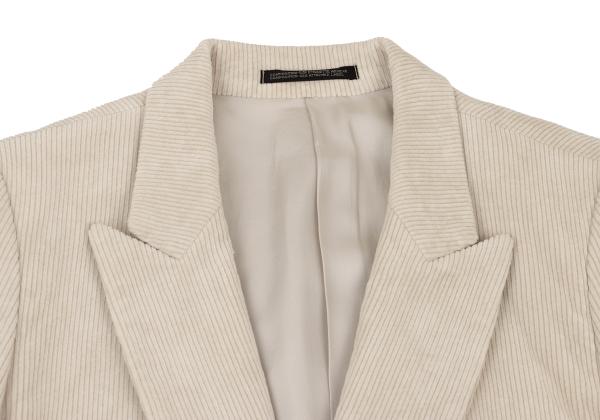 Yohji Yamamoto POUR HOMME Corduroy 3B Jacket Beige Size M
