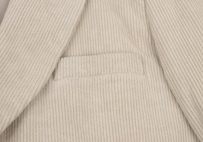 Yohji Yamamoto POUR HOMME Corduroy 3B Jacket Beige Size M