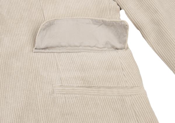 Yohji Yamamoto POUR HOMME Corduroy 3B Jacket Beige Size M