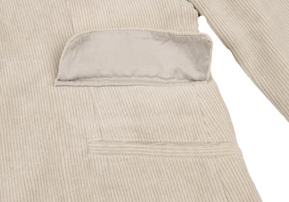 Yohji Yamamoto POUR HOMME Corduroy 3B Jacket Beige Size M