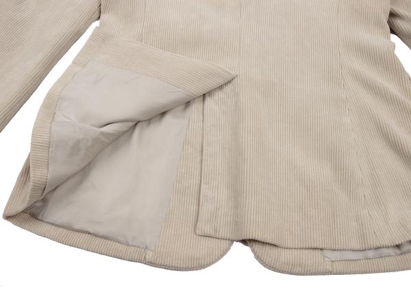 Yohji Yamamoto POUR HOMME Corduroy 3B Jacket Beige Size M