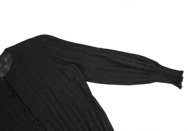 MINA PERHONEN 20SS Cotton Silk Knit Cardigan Gray Size 38