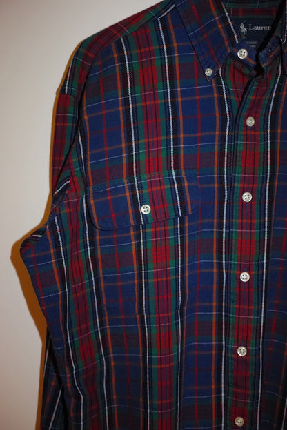 Ralph Lauren RL WORKSHIRT Flannel Button-Down Size M