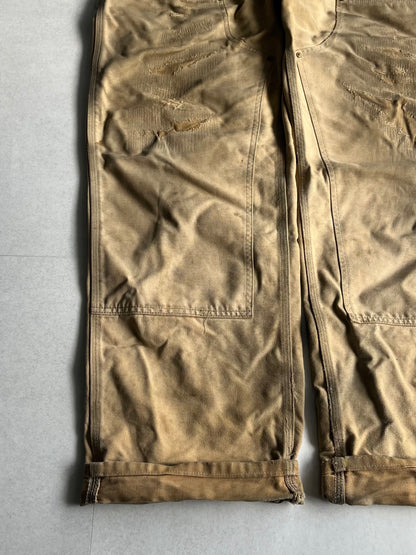 Carhartt Beige Damaged Work Pants