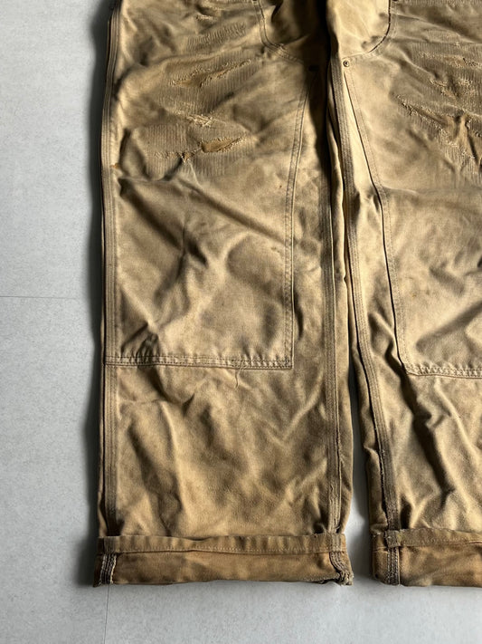 Carhartt Beige Damaged Work Pants