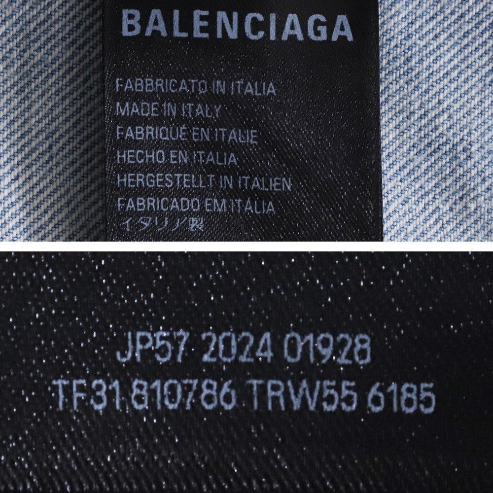 BALENCIAGA 25SS Medium Fit Light Indigo Jeans Size 31