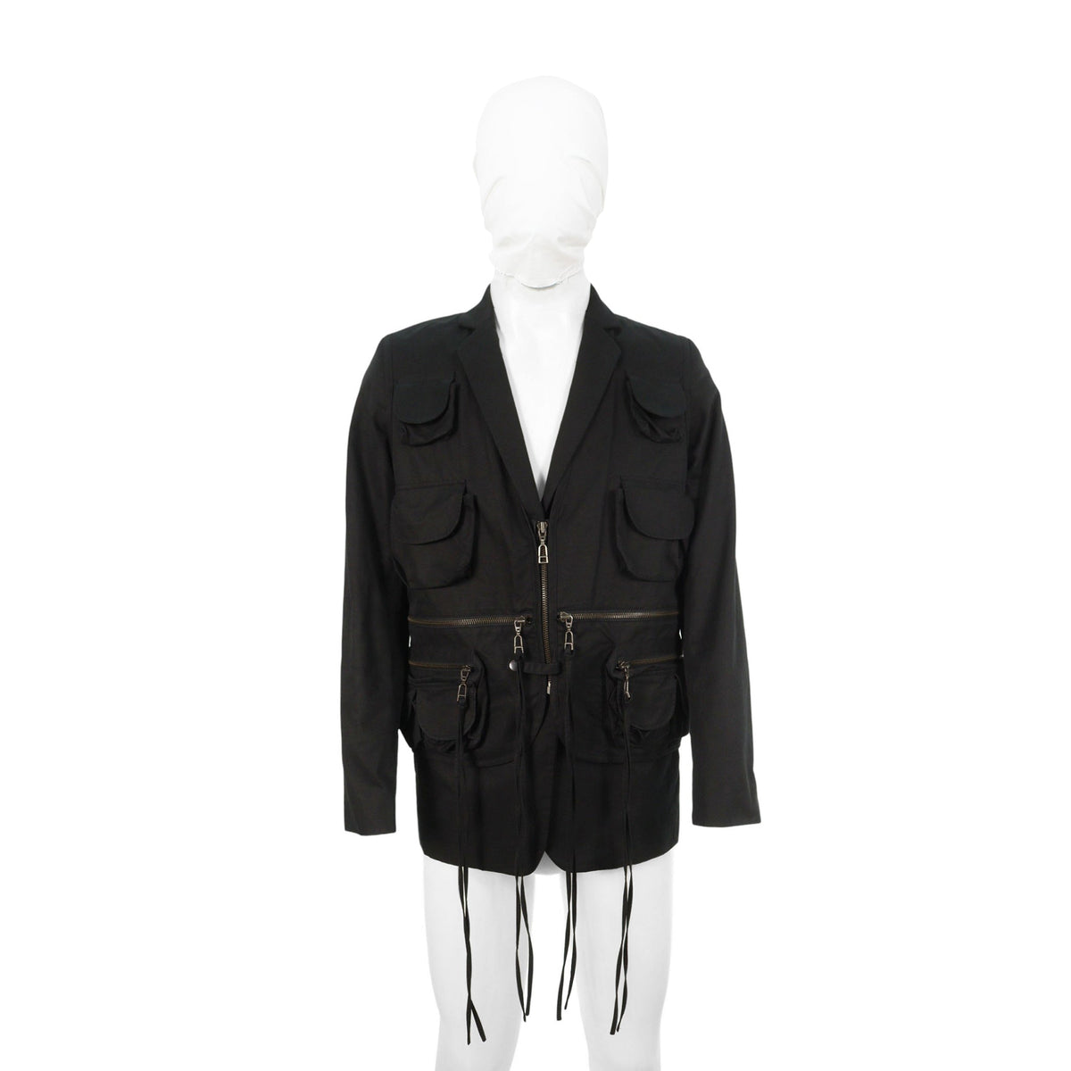 RAF SIMONS 2003 S/S Black White Jacket Size 46
