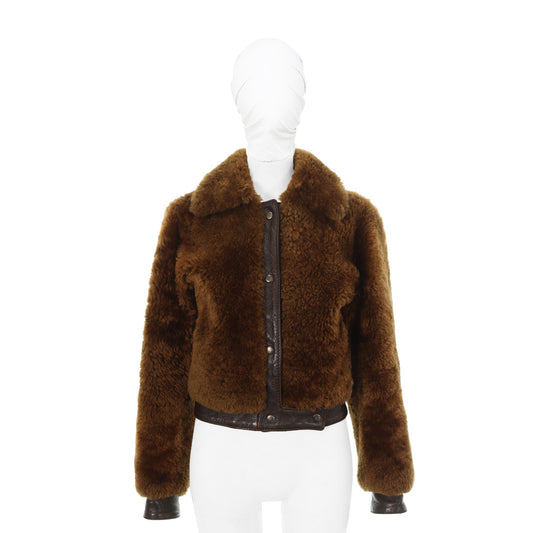 Maison Martin Margiela 2005 A/W Leather Jacket Brown Size 36
