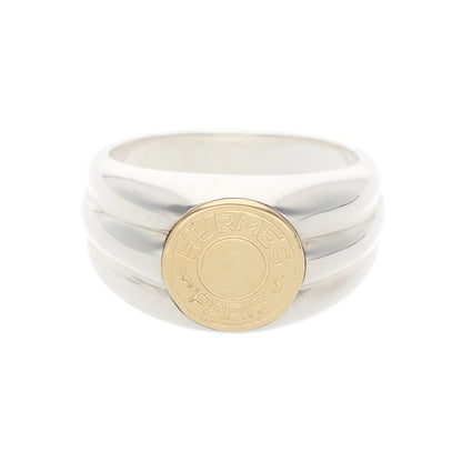 Hermes HERMÈS Silver Gold 925 750 Ring
