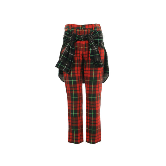UNDERCOVER 2001 S/S Red Acrylic Cotton Pants Size M