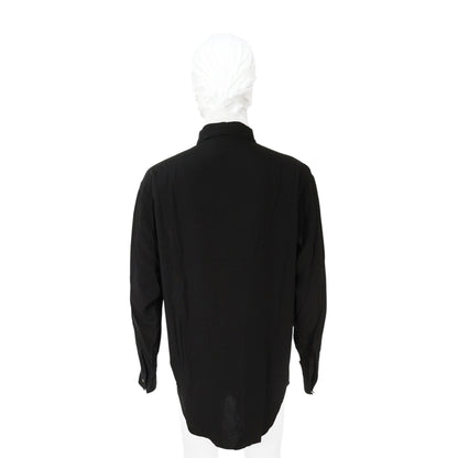 LQ Y's for men Black Rayon Long Sleeve Shirt