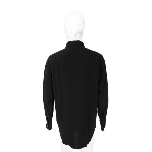 LQ Y's for men Black Rayon Long Sleeve Shirt