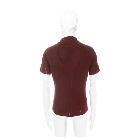Jean Paul Gaultier Red Long Sleeve Shirt Size 48